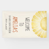 Our Little Ray of Sunshine Baby Shower  横断幕 (横)