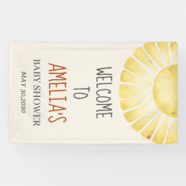 Our Little Ray of Sunshine Baby Shower  横断幕