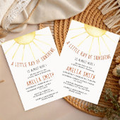Our Little Ray of Sunshine Baby Shower Invitation 招待状