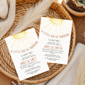 Our Little Ray of Sunshine Baby Shower Invitation 招待状