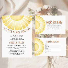 Our Little Ray of Sunshine Baby Shower Invitation 招待状
