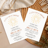 Our Little Ray of Sunshine Baby Shower Invitation 招待状