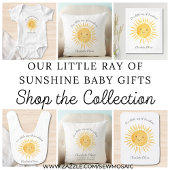 Our Little Ray Of Sunshine Birth Stats クッション