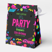 our little Retro Neon 80's Birthday Party フェイバーボックス (裏面サイド)