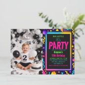 our little Retro Neon 80's Birthday Party photo 招待状 (スタンド正面)