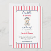 Our Little Rookie Baby Shower Boy Invitation 招待状 (正面)