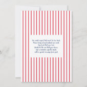 Our Little Rookie Baby Shower Boy Invitation 招待状 (裏面)