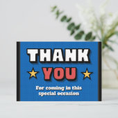 Our Little Rookie is on the Way - Thank You Card サンキューカード (スタンド正面)