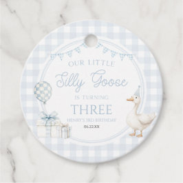 Our Little Silly Goose Blue Birthday Party フェイバータグ