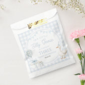 Our Little Silly Goose Blue Birthday Party フェイバーバッグ (封をした状態)