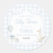 Our Little Silly Goose Blue Birthday Party