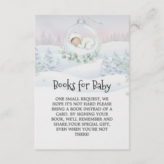 Our Little Snowbaby is on the way First Library エンクロージャーカード (正面)