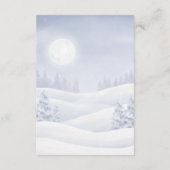 Our Little Snowbaby is on the way First Library エンクロージャーカード (裏面)