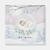 Our Little Snowbaby is on the way Keepsake Favor マグネット (正面)