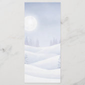 Our Little Snowbaby is on the way Party Menu メニュー (裏面)