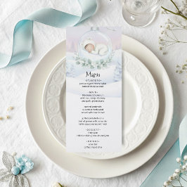 Our Little Snowbaby is on the way Party Menu メニュー