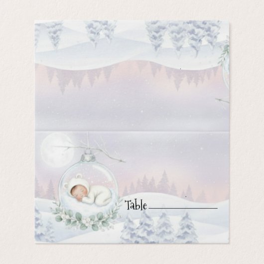 Our Little Snowbaby is on the way Seating Name (外部フラット)