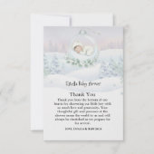 Our Little Snowbaby is on the way Thank You Card サンキューカード (正面)