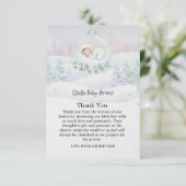 Our Little Snowbaby is on the way Thank You Card サンキューカード (スタンド正面)