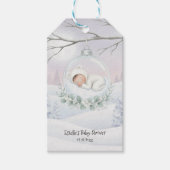 Our Little Snowbaby is on the way Winter Present ギフトタグ (正面)