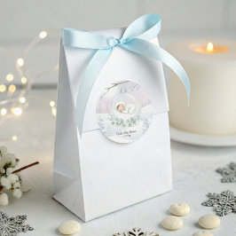 Our Little Snowbaby is on the way Winter Seal ラウンドシール