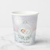 Our Little Snowbaby is on the way Winter snow 紙コップ (正面)