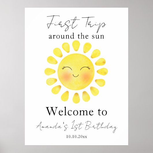 Our Little Sun 1st 誕生日パーティー ポスター (正面)