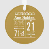 Our Little Sunflowerベビー写真 オーナメント (裏面)