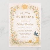 Our Little Sunshine ベビーシャワー 招待状 (正面)