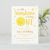 Our Little Sunshine 1st Birthday招待状- Wate 招待状 (スタンド正面)