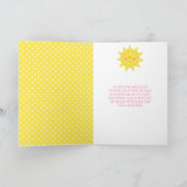 Our little Sunshine Birthday  カード (内部)