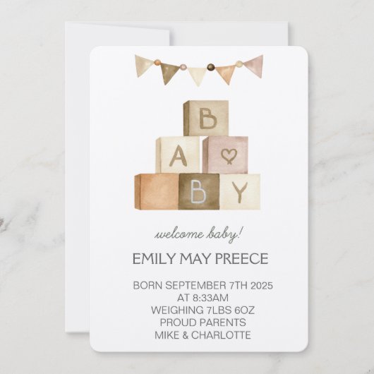 Our Little Sunshine’s Birthday Bash 招待状 (正面)