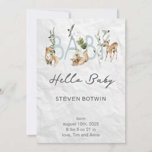 Our Little Sunshine’s Birthday Bash 招待状 (正面)