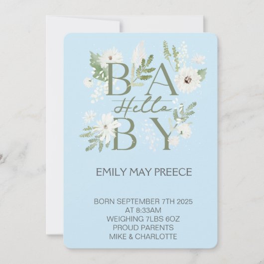 Our Little Sunshine’s Birthday Bash 招待状 (正面)