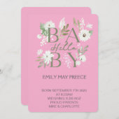 Our Little Sunshine’s Birthday Bash 招待状 (正面/裏面)