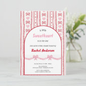 OUR LITTLE SWEATHEART VALENTINE BABYSHOWER PARTY  招待状 (スタンド正面)