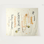 Our Little Sweet Honey Is On The Way Baby Shower タペストリー (正面(横))
