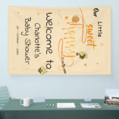 Our Little Sweet Honey Is On The Way Baby Shower 横断幕 (トレードショー)