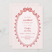 Our Little Sweetheart Birthday 招待状 (正面/裏面)