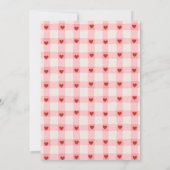 Our Little Sweetheart Cute Valentine Baby Shower  招待状 (裏面)