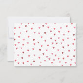 Our Little Sweetheart Is One Photo Birthday サンキューカード (裏面)