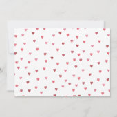 Our Little Sweetheart Is One Photo Birthday 招待状 (裏面)