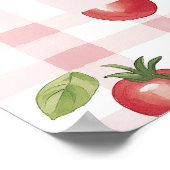 Our Little Tomato Baby Shower Welcome Poster  ポスター (角)