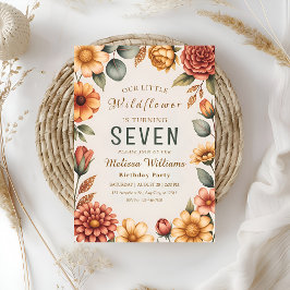 Our Little Wildflower Birthday 招待状