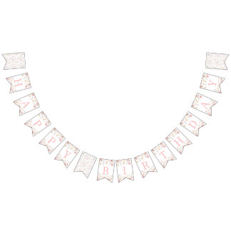 Our Little Wildflower Birthday Banner バンティングフラッグ