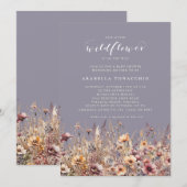 Our Little Wildflower Fall Floral Baby Shower 招待状 (正面/裏面)