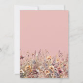 Our Little Wildflower Fall Floral Baby Shower 招待状 (裏面)
