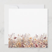 Our Little Wildflower Fall Floral Baby Shower 招待状 (裏面)