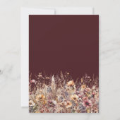 Our Little Wildflower Fall Floral Baby Shower 招待状 (裏面)