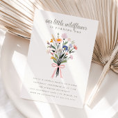 Our Little Wildflower First Birthday Party 招待状